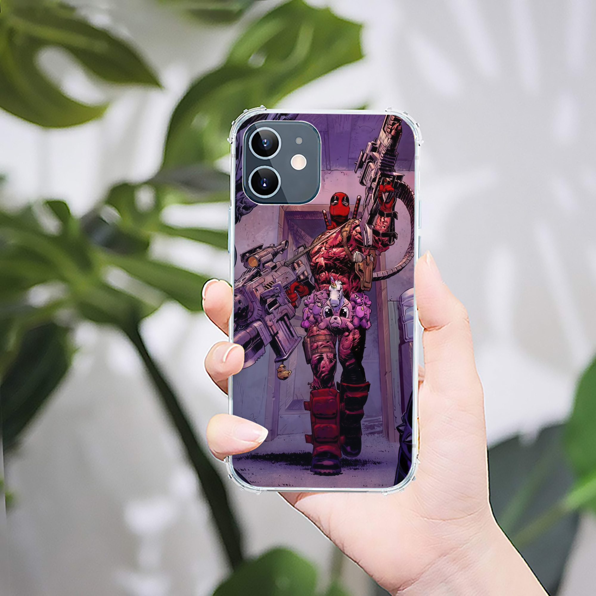 （画像用） Deadpool デッドプール 【iPhone 12シリーズ対応】透明スマホケース（クリアソフトケース）